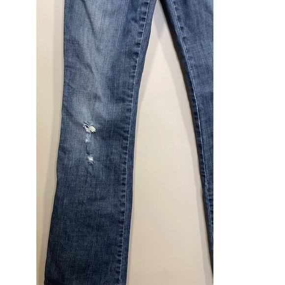 Joe's Starlit Low-Rise Medium Wash Jeans Distressed Women's Sz 28 - Picture 9 of 9